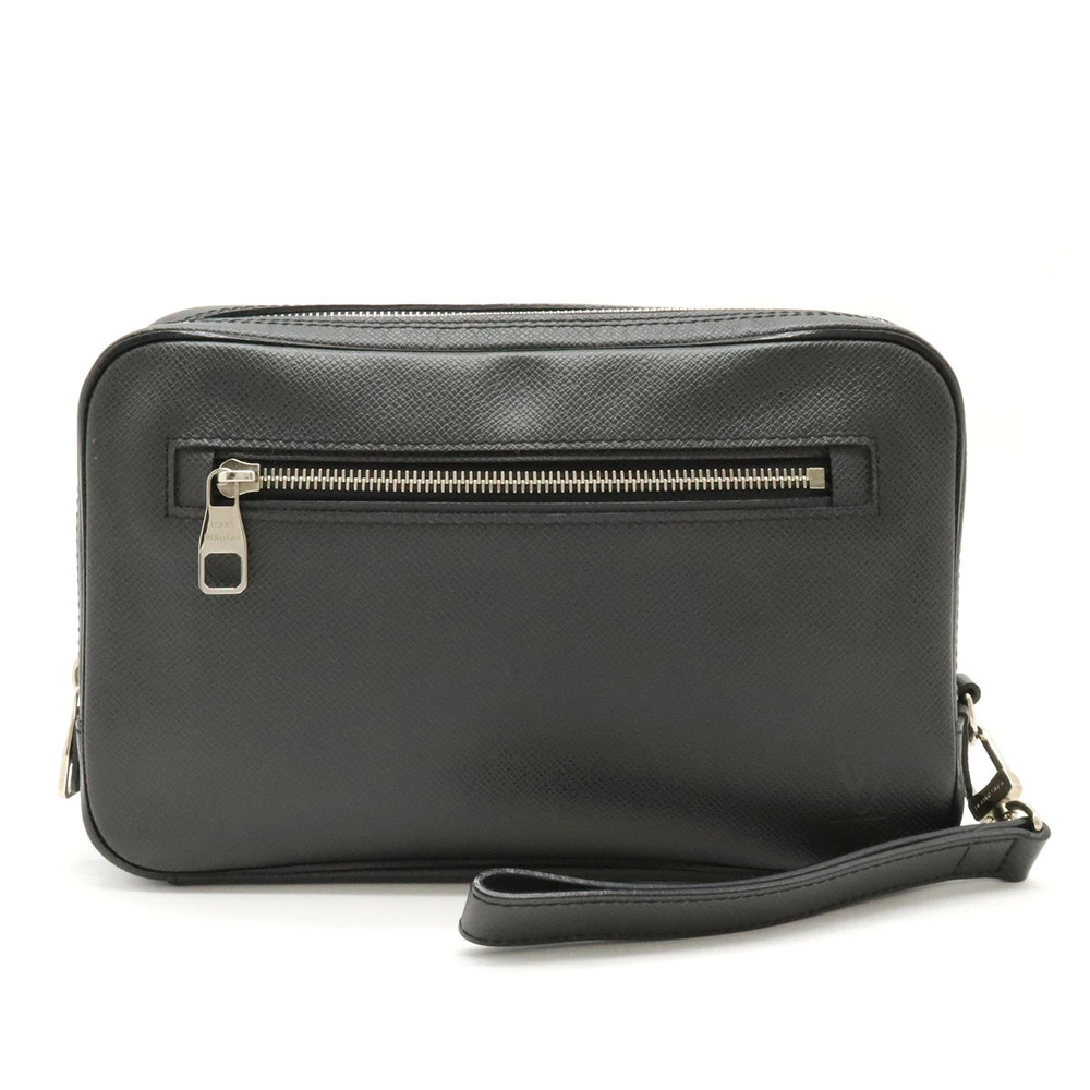 LOUIS VUITTON Taiga Neo Pavel Shoulder Bag Leather Ardoise Black